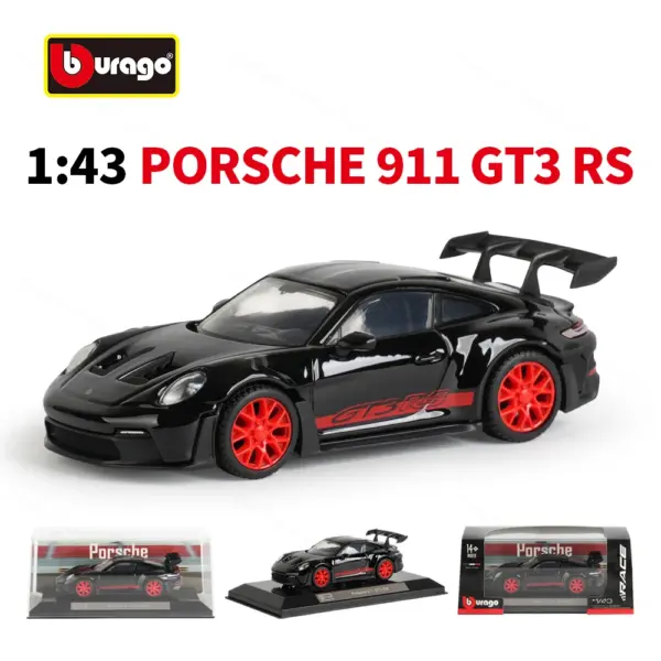 Bburago 1:43 Porsche 911 GT3 RS Model Car - Image 7