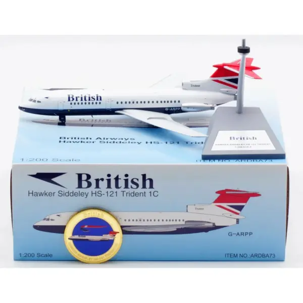 1:200 British Airways Trident Model Aircraft - Image 2