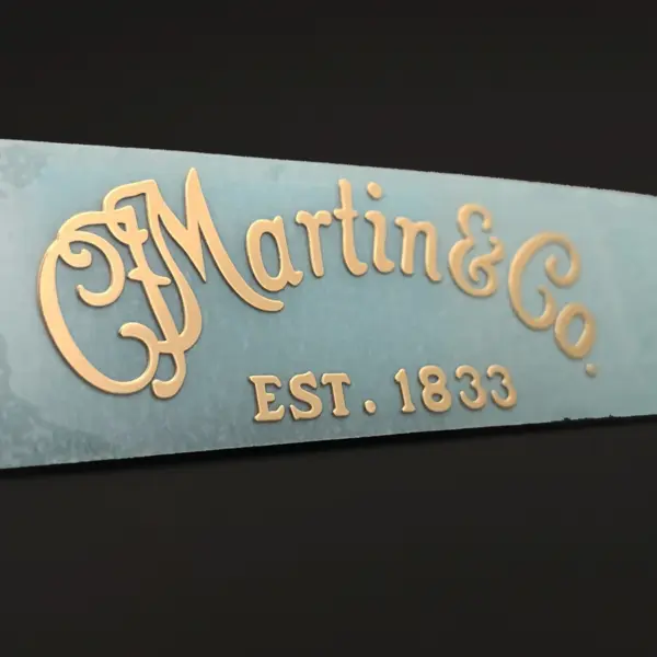 Custom Gold Metal Decal Sticker for Guitars