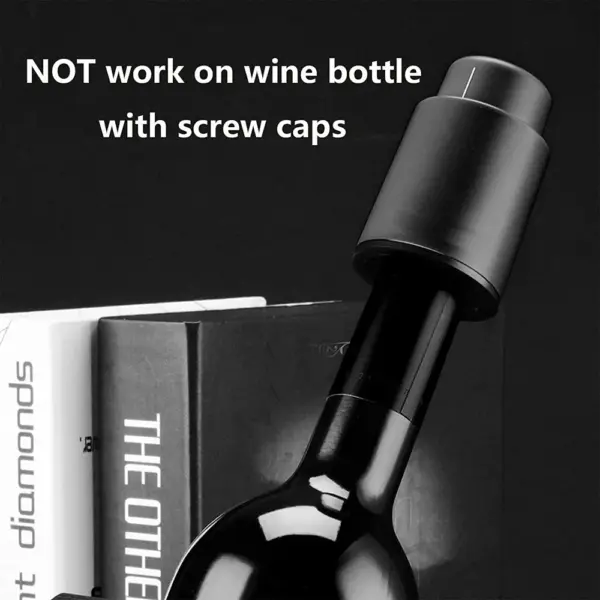 Vacuum Wine Bottle Stopper with Date Marker - Image 2