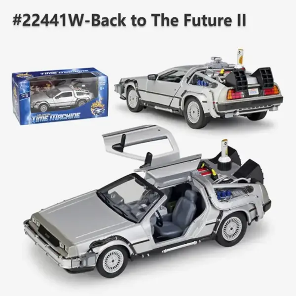 WELLY 1:24 Diecast DMC-12 DeLorean Model - Image 9