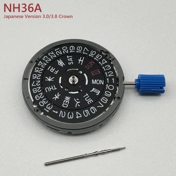 Japanese NH36A Mechanical Movement Crown