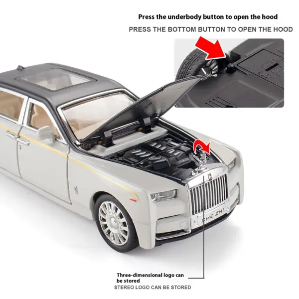 1:32 Rolls-Royce Phantom Alloy Model Car - Image 5