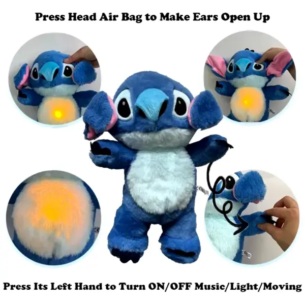 Kawaii Stitch Plush Doll for Soothing Sleep - Image 7