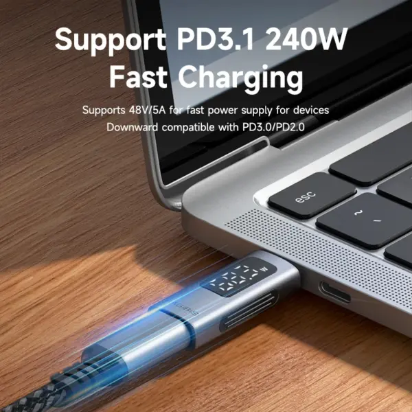 Hagibis 240W USB-C Adapter with LED Display - Image 3
