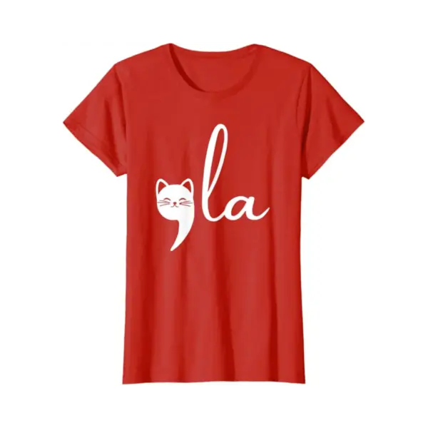 Retro Cotton Cat T-Shirt for Women - Image 2