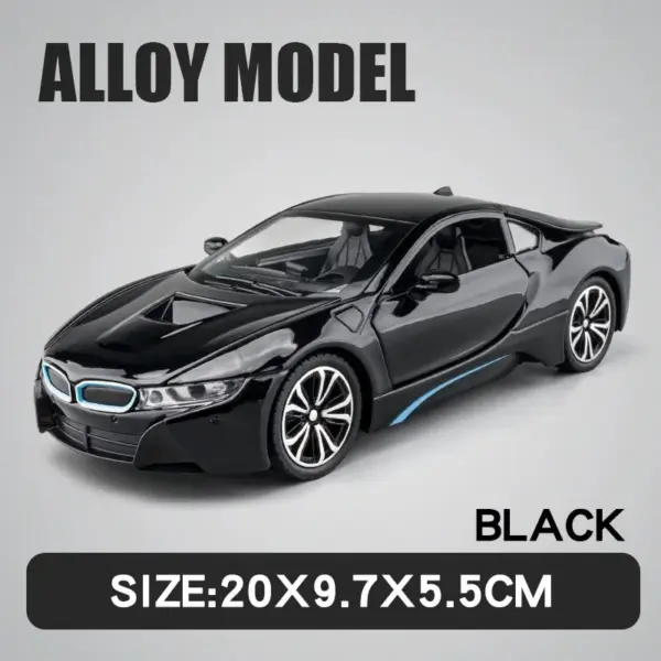 1:22 BMW i8 Diecast Model with Sound & Light - Image 7