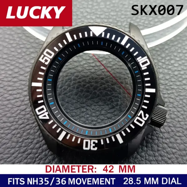 42mm Stainless Steel Watch Case for NH35/NH36 - Image 33