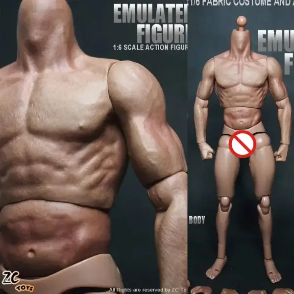 1/6 Scale Male Muscle Body Action Figure