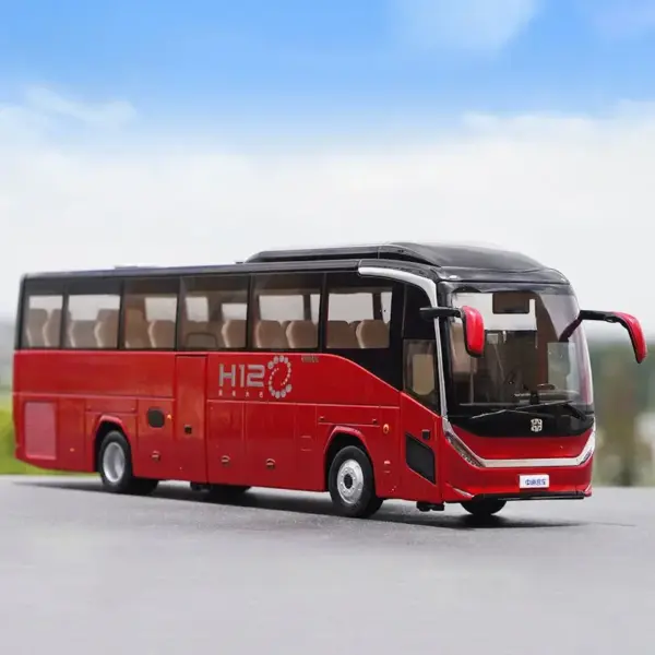 1:36 Diecast Zhongtong Bus H12 Model Vehicle