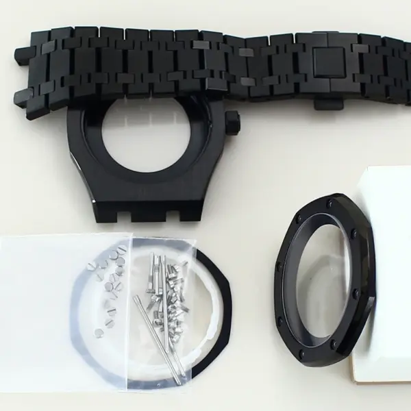 41mm Black Octagon Sapphire Watch Case Set - Image 10