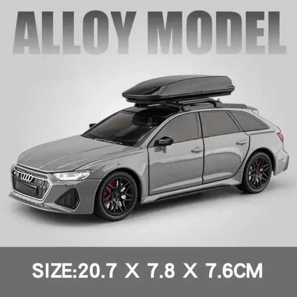 1:24 Audi RS6 Diecast Model Car with Sound - Image 13