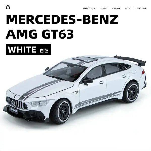 1:24 Mercedes Benz AMG GT63 Diecast Model - Image 10