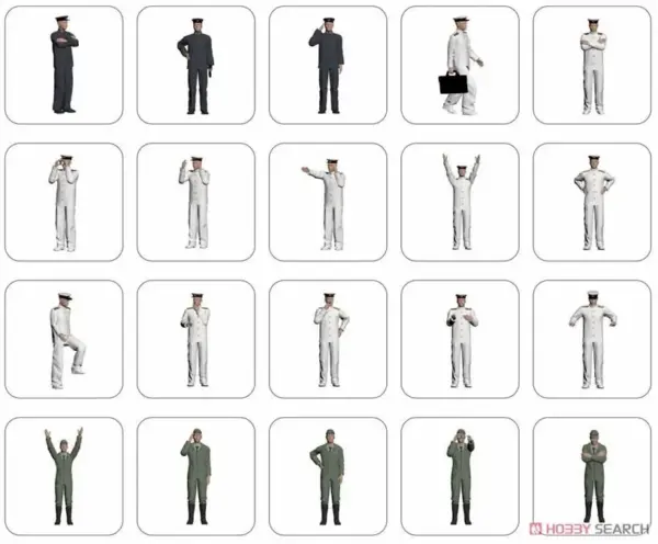 IJN Officer 3D Printed Model Set of 50 - Image 2