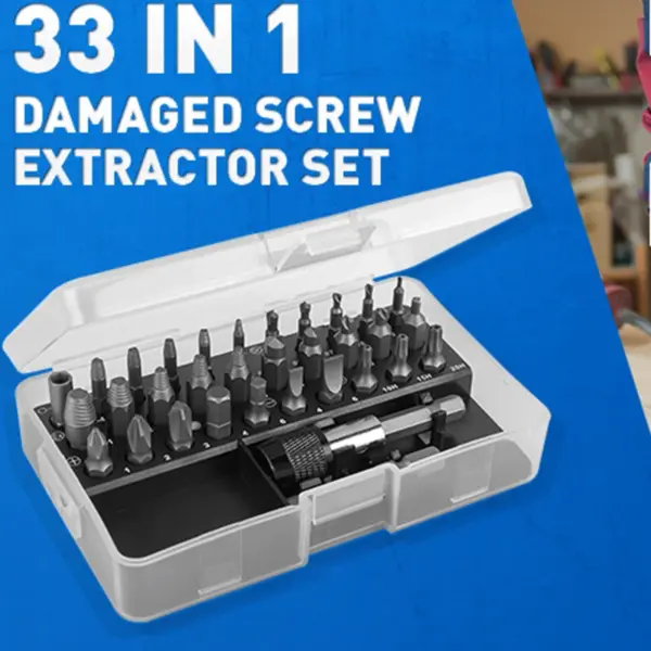 33 in 1 Damaged Screw Extractor Set