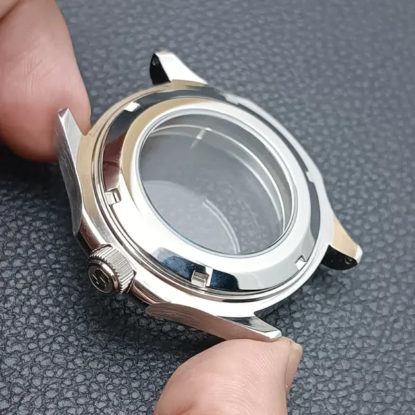 39.5mm Stainless Steel Watch Case with Sapphire Glass - Image 4