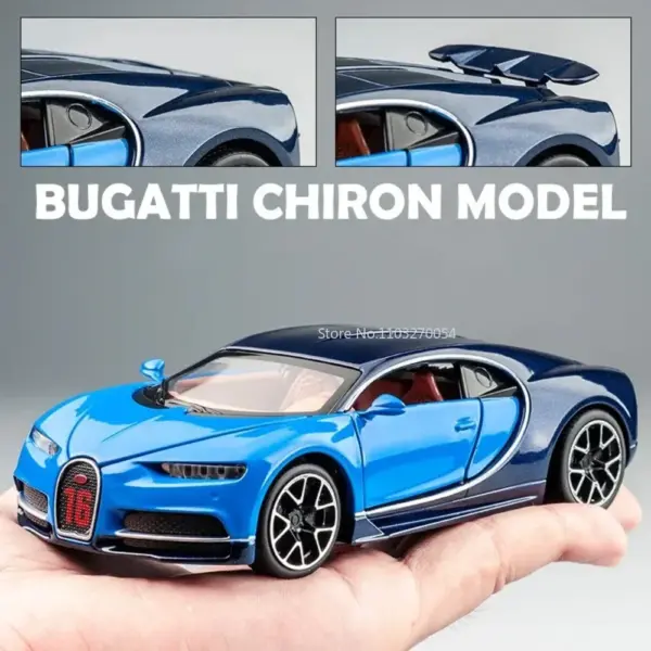 1/32 Bugatti Chiron Diecast Car Model - Image 3