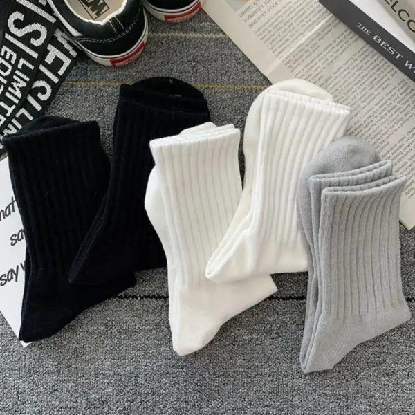 5 Pairs Mid Tube Sports Socks for Men - Image 6