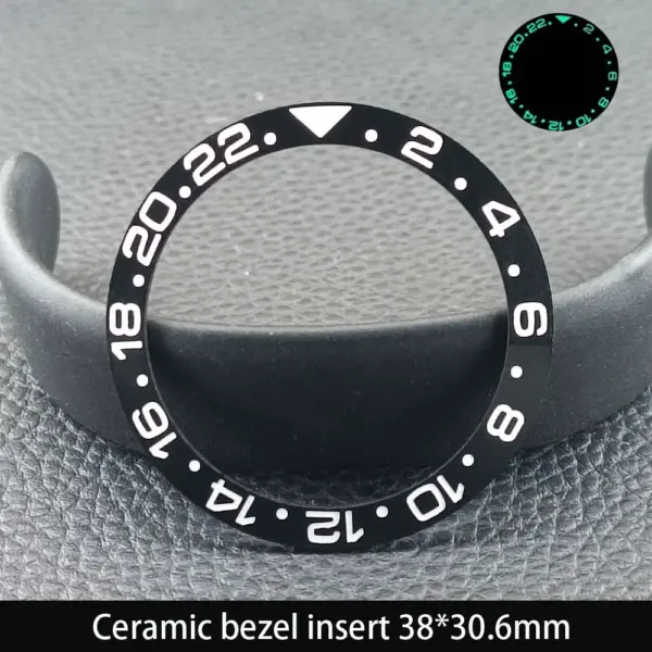 38mm Ceramic GMT Dive Watch Bezel Insert - Image 8