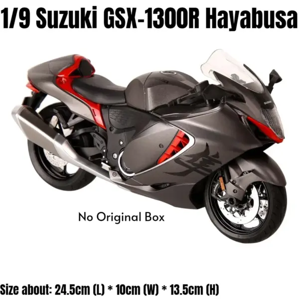 Suzuki Hayabusa 1:9 Diecast Motorcycle Model - Image 9