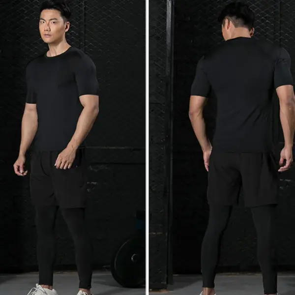 Men's Quick Dry Compression Fitness T-Shirt - Image 5