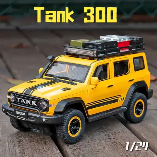 1:24 Alloy Diecast Off-road Tank Model