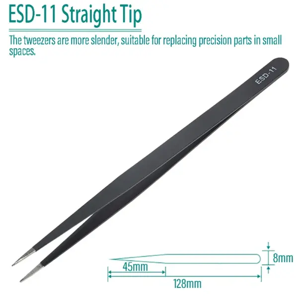 6pcs Anti-static Precision Stainless Steel Tweezers - Image 5