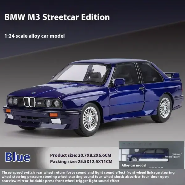 1988 BMW M3 E30 Diecast Model Car 1:24 - Image 26