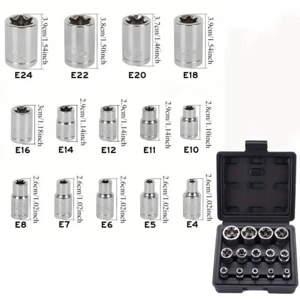 14-Piece E-Torx Socket Tool Set - Image 9