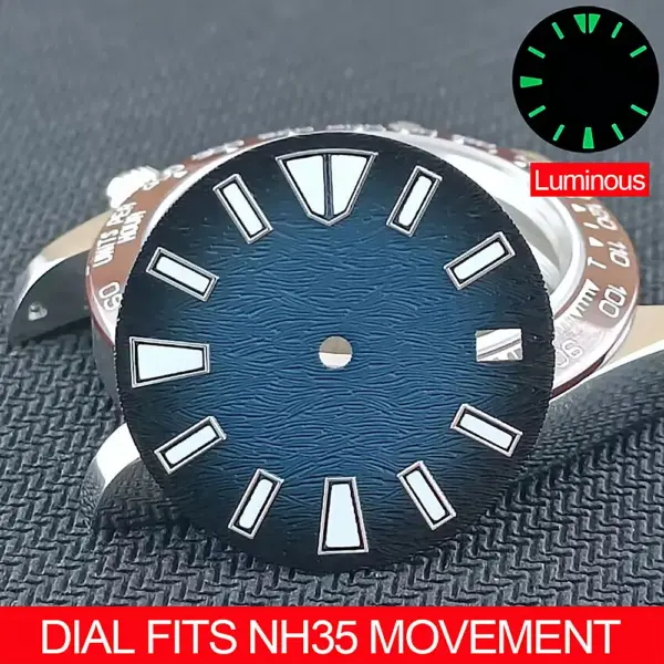 28.5MM Luminous Watch Dial for NH35 Movement - Image 3