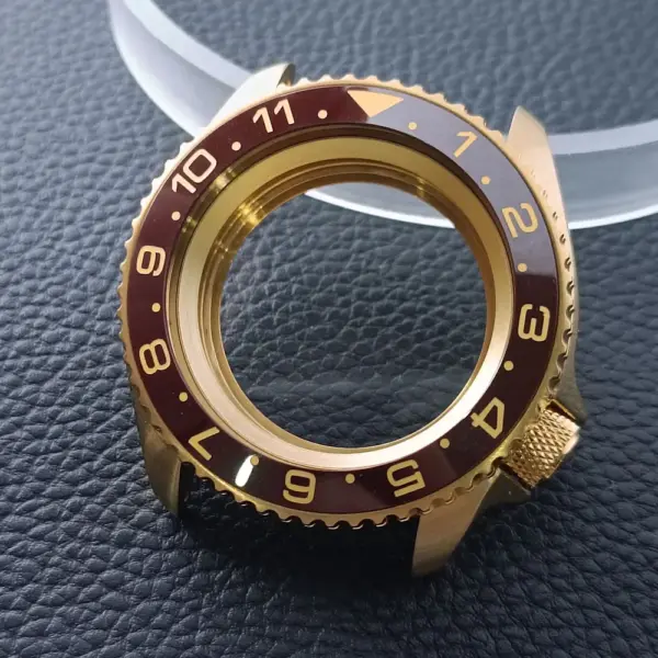 42mm Gold Rose Gold Stainless Steel Watch Case - Image 65