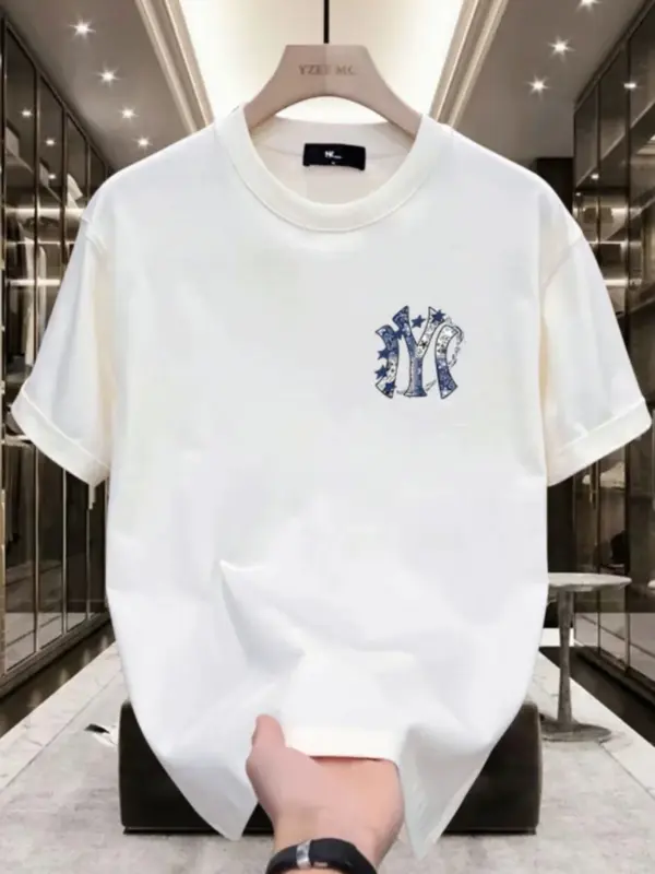 Trendy Women's 100% Cotton Short Sleeve T-shirt - Image 2