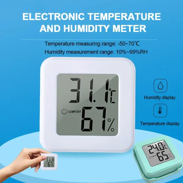 Mini Indoor LCD Thermometer Hygrometer - Image 6