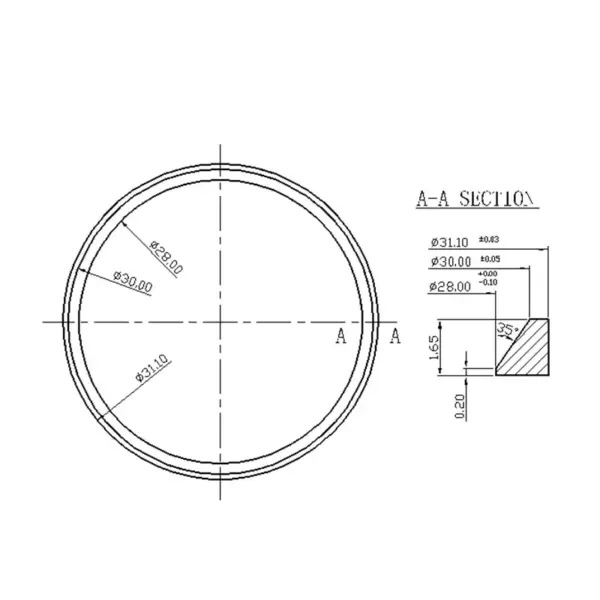 31.1mm Chapter Rings for Seiko SKX Modèles - Image 3