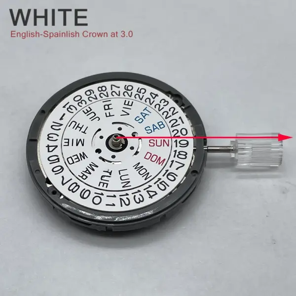 NH36 Movement English-Spanish Datewheel Crown - Image 8