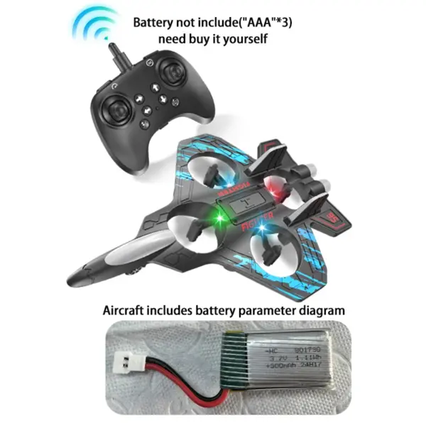 Remote Control Foam Stunt Plane Toy - Image 4