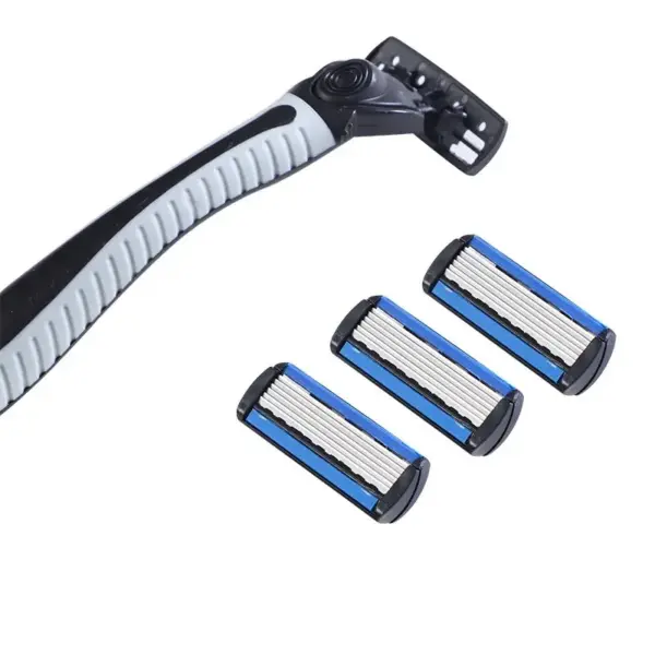 6-Ply Manual Razor with 6 Replacement Blades - Image 6