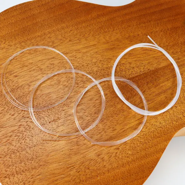 4-Piece Universal Transparent Ukulele String Set - Image 4