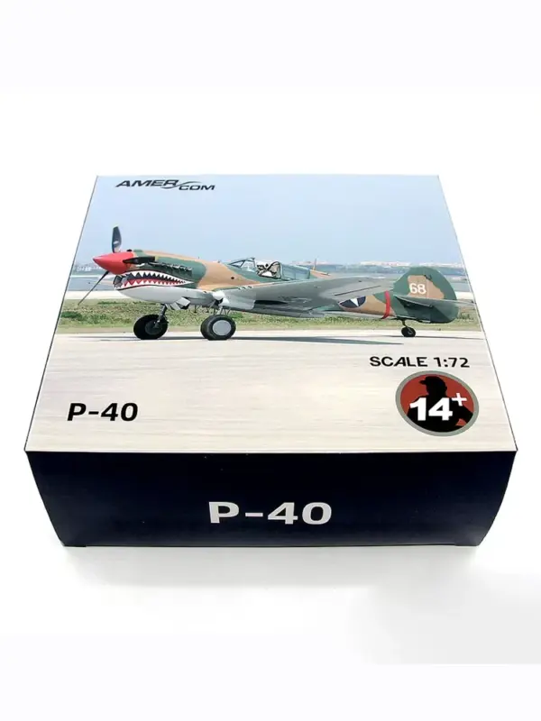 Diecast AMER P-40C Fighter Model 1/72 Scale - Image 3