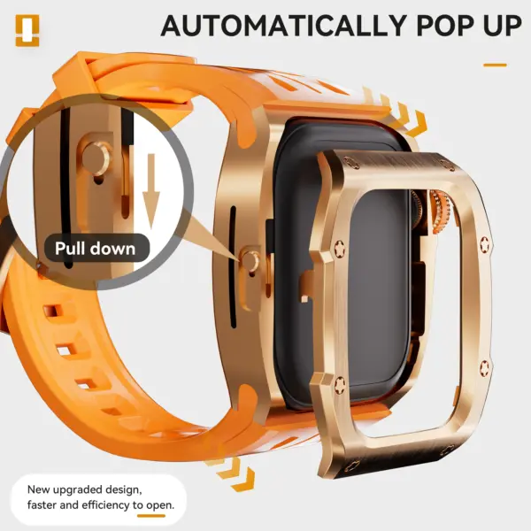 Lightweight 316 Stainless Steel Case for Apple Watch - Image 3
