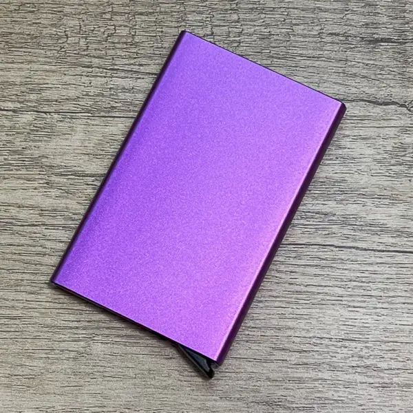 Slim RFID Credit Card Holder Metal Wallet - Image 15