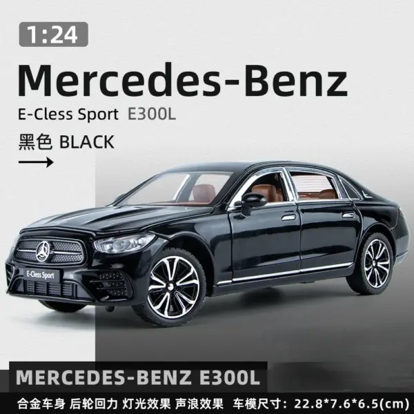 1:24 Mercedes Benz E300L Diecast Model Car - Image 8