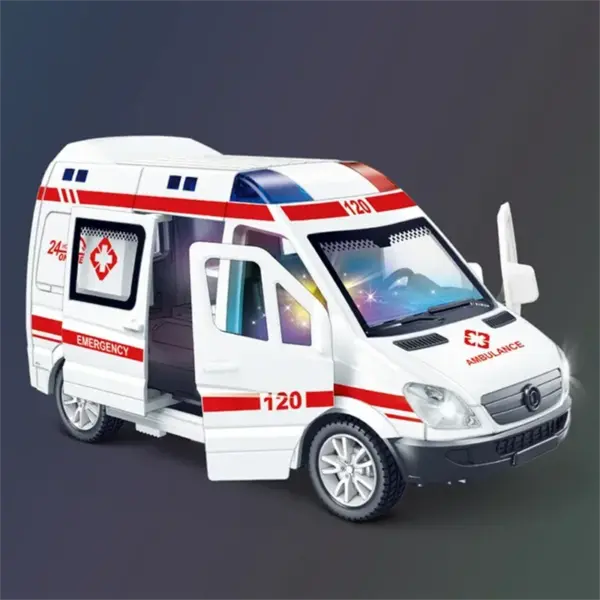 1:32 Mini Diecast Emergency Vehicle Set - Image 11