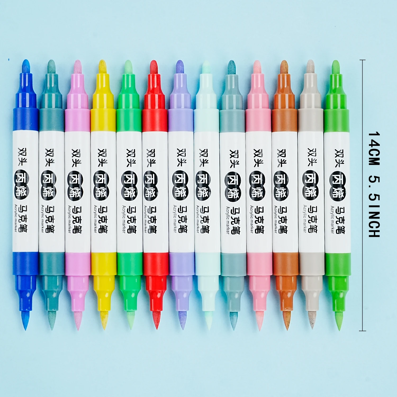 60 Color Dual Tip Acrylic Paint Markers 6 60 Color Dual Tip Acrylic Paint Markers - Image 6