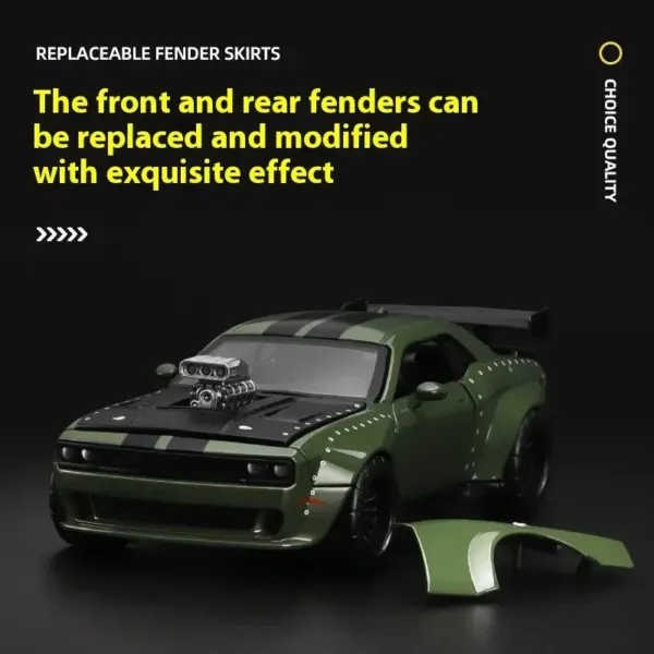 1:36 Scale Metal Dodge Challenger Model Car - Image 5