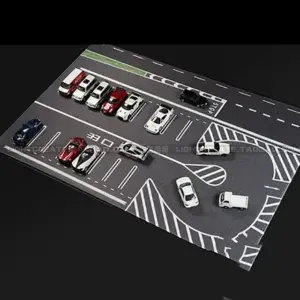 1:64 Scale Road Scene Mat for Diecast Cars 19 S2bc373ae44bd4570ad05e192cbd5d46cB