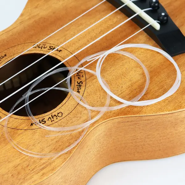 4-Piece Universal Transparent Ukulele String Set - Image 5