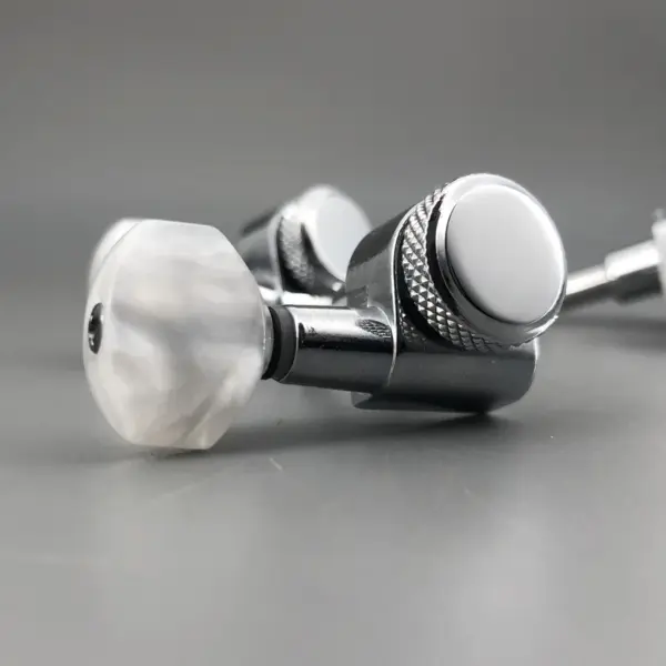 Chrome Locking Guitar Tuning Pegs 1:18 Ratio - Image 3