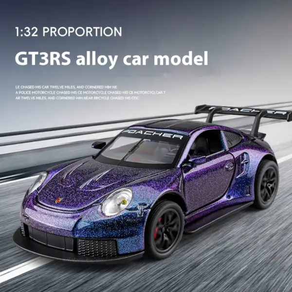 1:32 Scale Diecast GT3 RS Model Car