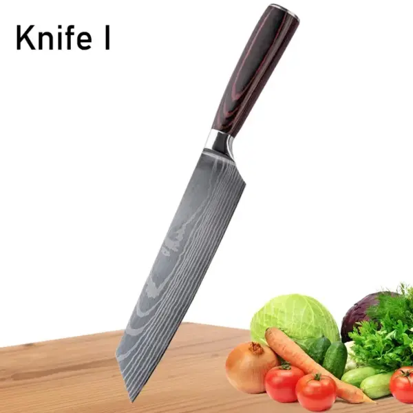 Japanese Chef Knife Stainless Steel Utility Cleaver - Image 9